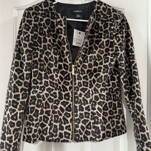 Liz Claiborne Women's Leopard Print Jacket